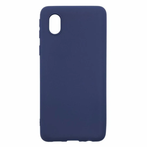 Силиконовый чехол для Samsung Galaxy A01 Core Soft Matte Синий