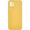 Силиконовый чехол для Samsung Galaxy A03 TPU 1мм Желтый