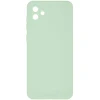 Силиконовый чехол для Samsung Galaxy A04 Soft Matte с микрофиброй Мятный