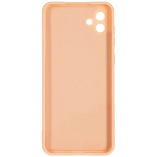 Силиконовый чехол для Samsung Galaxy A04 Soft Matte с микрофиброй Пыльно розовый