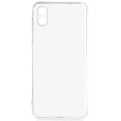 Силиконовый чехол для Samsung Galaxy A04 TPU 1мм с защитой камеры Прозрачный