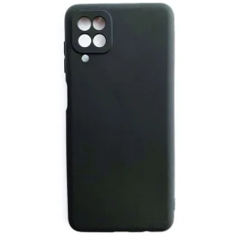 Силиконовый чехол для Samsung Galaxy A12 TPU 1мм Черный матовый