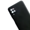 Силиконовый чехол для Samsung Galaxy A12 TPU 1мм Черный матовый
