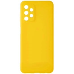 Силиконовый чехол для Samsung Galaxy A13 Soft Matte с защитой камеры Желтый