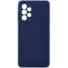 Силиконовый чехол для Samsung Galaxy A13 Soft Matte с микрофиброй Синий