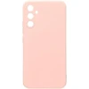 Силиконовый чехол для Samsung Galaxy A14 с защитой камеры Пудровый