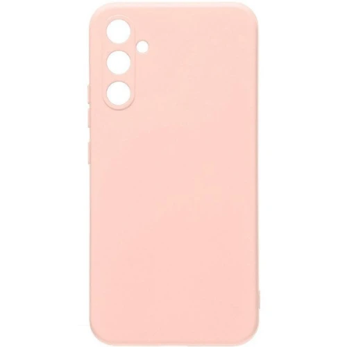 Силиконовый чехол для Samsung Galaxy A14 с защитой камеры Пудровый