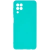 Силиконовый чехол для Samsung Galaxy A22 Soft Matte с защитой камеры Бирюзовый