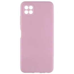 Силиконовый чехол для Samsung Galaxy A22S Soft Matte с защитой камеры Пыльно розовый