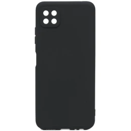 Силиконовый чехол для Samsung Galaxy A22S 5G TPU 1мм с защитой камеры Черный
