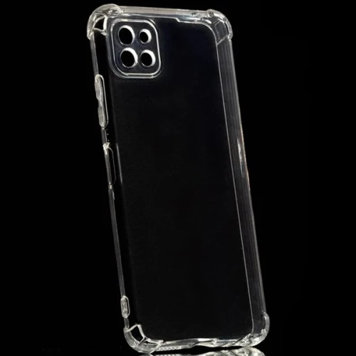 Силиконовый чехол для Samsung Galaxy A22S 5G TPU 1.5мм с усиленными углами и защитой камеры Прозрачный