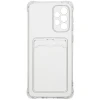 Силиконовый чехол для Samsung Galaxy A23 TPU 1.5мм с картхолдером и защитой камеры Прозрачный