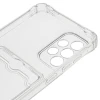 Силиконовый чехол для Samsung Galaxy A23 TPU 1.5мм с картхолдером и защитой камеры Прозрачный