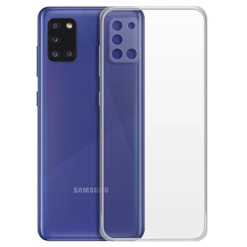 Силиконовый чехол для Samsung Galaxy A31 TPU 1мм с защитой камеры Прозрачный
