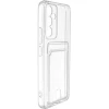 Силиконовый чехол для Samsung Galaxy A34 5G Silicone Card Holder Case с защитой камеры Прозрачный