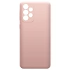 Силиконовый чехол для Samsung Galaxy A53 Soft с микрофиброй Пыльно розовый