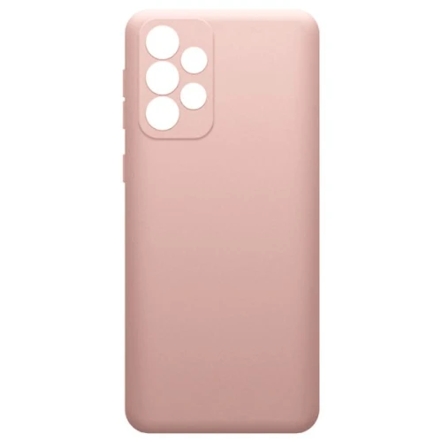 Силиконовый чехол для Samsung Galaxy A53 Soft с микрофиброй Пыльно розовый