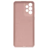 Силиконовый чехол для Samsung Galaxy A53 Soft с микрофиброй Пыльно розовый