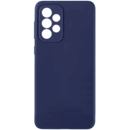 Силиконовый чехол для Samsung Galaxy A73 Soft Matte с микрофиброй Синий
