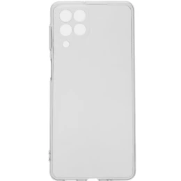 Силиконовый чехол для Samsung Galaxy M53 TPU 1мм с защитой камеры Прозрачный