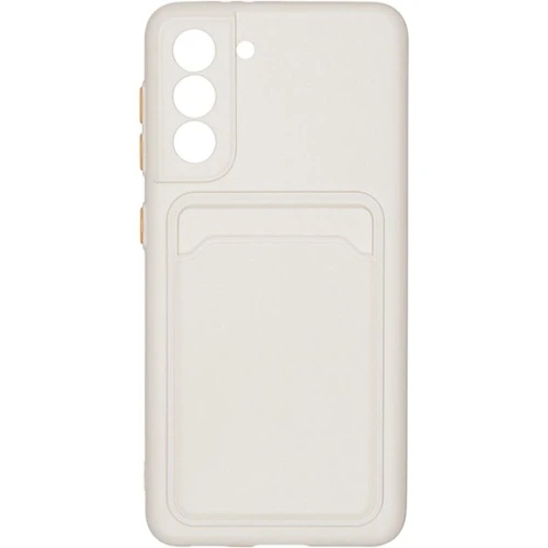 Силиконовый чехол для Samsung Galaxy S21 iBox Crystal с кардхолдером Прозрачный
