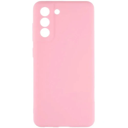 Силиконовый чехол для Samsung Galaxy S21 FE Soft Matte с защитой камеры Розовый