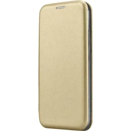 Чехол-книжка для Samsung Galaxy S23 Fashion Case на магнитах с визитницей Золотой