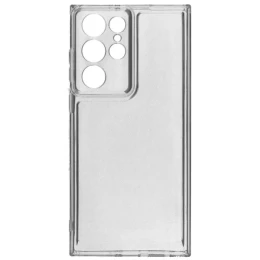 Силиконовый чехол для Samsung Galaxy S22 Ultra Ultra Thin Case с защитой камеры Прозрачный