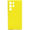 Силиконовый чехол для Samsung Galaxy S23 Ultra Soft Case Желтый
