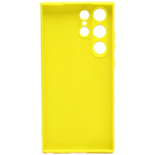 Силиконовый чехол для Samsung Galaxy S23 Ultra Soft Case Желтый