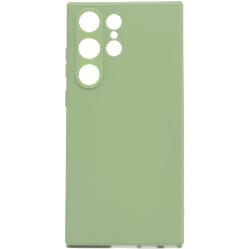 Силиконовый чехол для Samsung Galaxy S23 Ultra Soft Case Салатовый