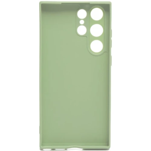 Силиконовый чехол для Samsung Galaxy S23 Ultra Soft Case Салатовый
