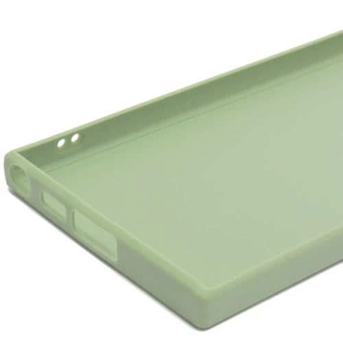 Силиконовый чехол для Samsung Galaxy S23 Ultra Soft Case Салатовый