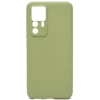 Силиконовый чехол для Xiaomi 12T Soft Matte с защитой камеры Оливковый