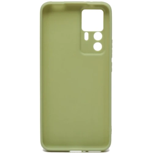 Силиконовый чехол для Xiaomi 12T Soft Matte с защитой камеры Оливковый