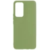 Силиконовый чехол для Xiaomi 12T Pro Soft Matte с микрофиброй Оливковый