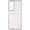 Силиконовый чехол для Xiaomi 12 Lite Silicone Card Holder Case с защитой камеры Прозрачный