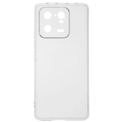 Силиконовый чехол для Xiaomi 13 TPU 1мм с защитой камеры Прозрачный