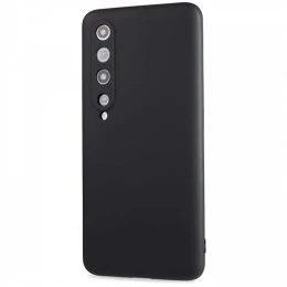 Силиконовый чехол для Xiaomi Mi 10 TPU 1мм Черный матовый