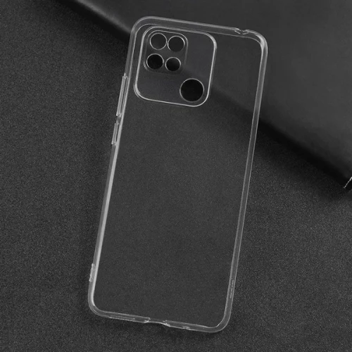 Силиконовый чехол для Xiaomi Poco C40 TPU 1мм с защитой камеры Прозрачный