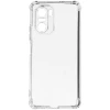 Силиконовый чехол для Xiaomi Poco F3 TPU 1.5мм с усиленными углами и защитой камеры Прозрачный