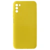 Силиконовый чехол для Xiaomi Poco M3 Soft Matte с защитой камеры Желтый
