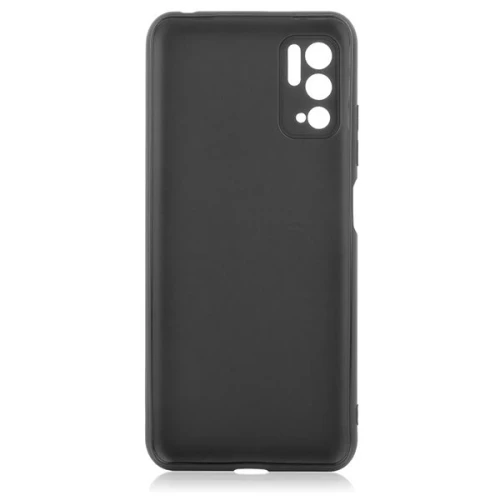 Силиконовый чехол для Xiaomi Poco M3 Pro TPU 1мм с защитой камеры Черный