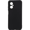 Силиконовый чехол для Xiaomi Poco M4 TPU 1мм Черный матовый