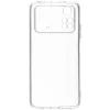 Силиконовый чехол для Xiaomi Poco M4 Pro TPU 1мм с защитой камеры Прозрачный