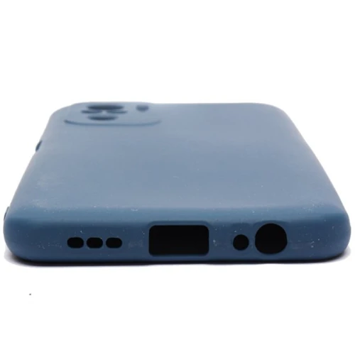 Силиконовый чехол для Xiaomi Poco M5s Soft Matte с микрофиброй Синий