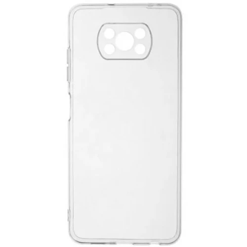 Силиконовый чехол для Xiaomi Poco X3 TPU с защитой камеры Прозрачный