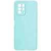 Силиконовый чехол для Xiaomi Poco X3 GT Soft Matte с защитой камеры Бирюзовый