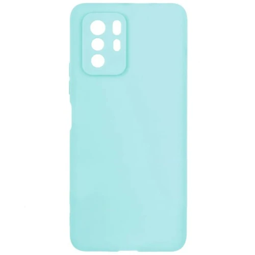 Силиконовый чехол для Xiaomi Poco X3 GT Soft Matte с защитой камеры Бирюзовый