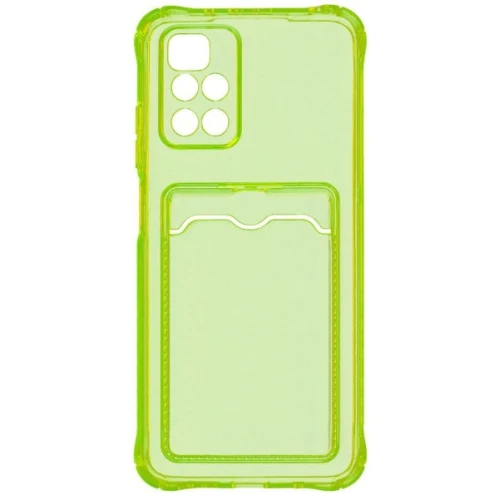 Силиконовый чехол для Xiaomi Redmi 10 Card Holder Желтый